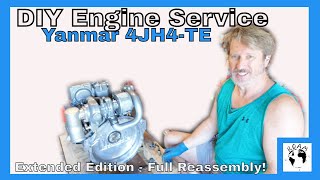 Sailors Maintaining Our Own Yanmar 4JH4-TE Diesel | Reassembly  Episode 55 #yanmarmaintenance
