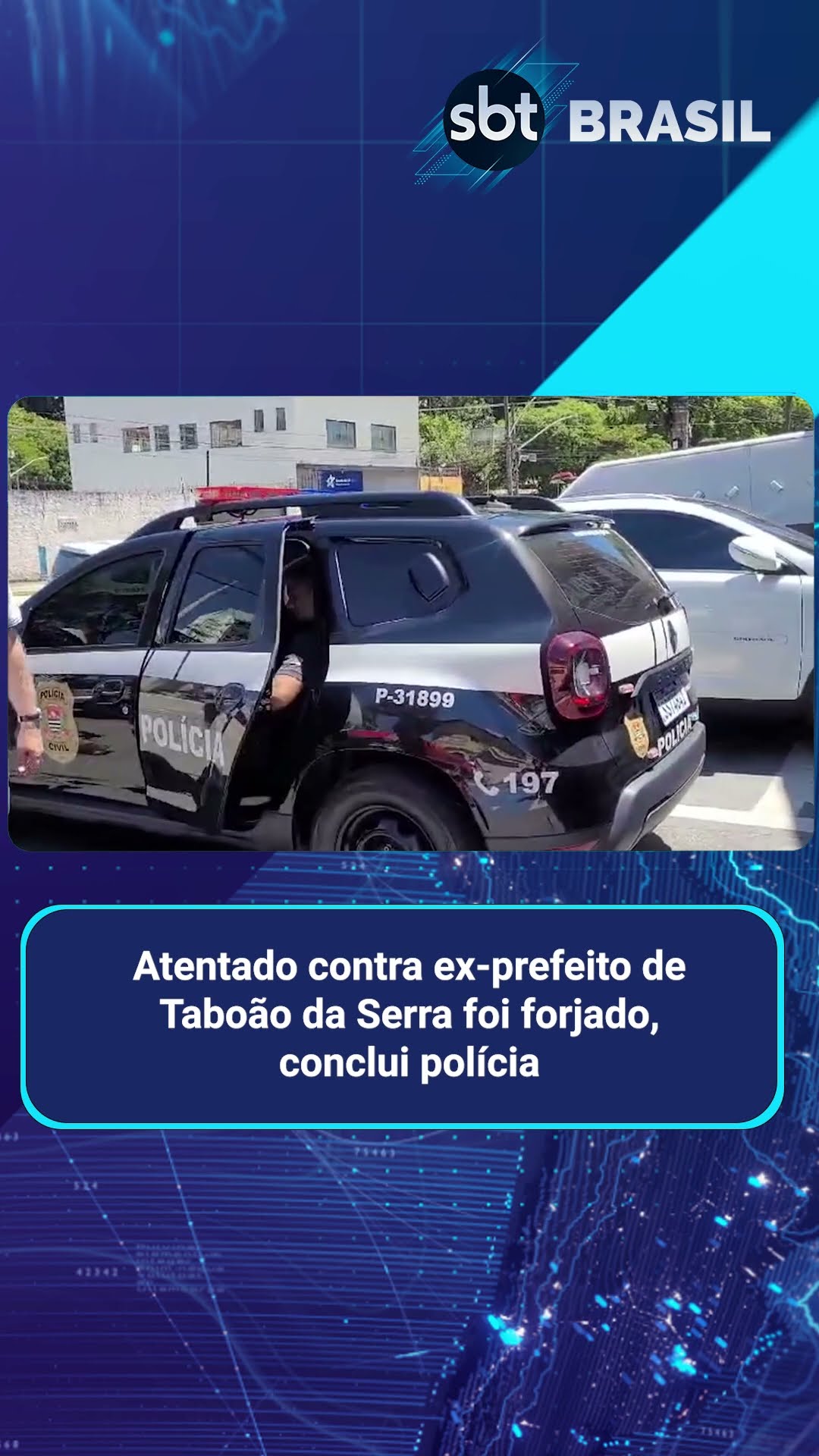 Polícia suspeita que atentado à ex-prefeito de Taboão da Serra foi forjado | SBT Brasil (17/02/25)