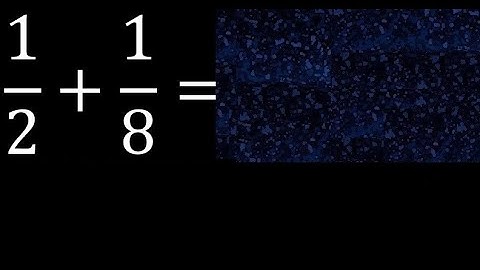 1/2 plus 1/8 Adding Fractions With Unlike Denominators 1/2+1/8 How to find sum of two fractions