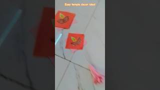easy temple decor idea 🎉💡#crafts #unique #simple #easy#temple decor # share#like#subscribe ✨💕