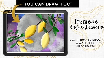 How to Draw A Lemon Tree - Procreate Tutorial