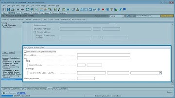 Intuit - Lacerte Tax Software - Product Navigation Video - Noncash Contributions
