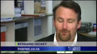 Bernard Hickey talks home loan rates on TV3 news