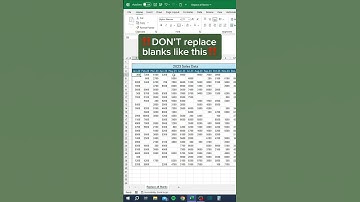 Replace all Blanks in Excel‼️ #excel