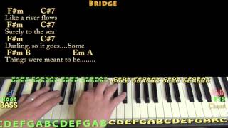 Video thumbnail of "Can't Help Falling In Love (Elvis) Piano Cover Lesson in D with Chords/Lyrics"