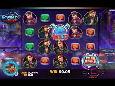 Street Racer: Free Spins Bonus Round Win!