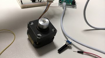 Stepper motor turning back and forth