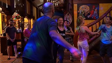 Ludek and Monica social dancing Ottawa Zouk Cottage 2019