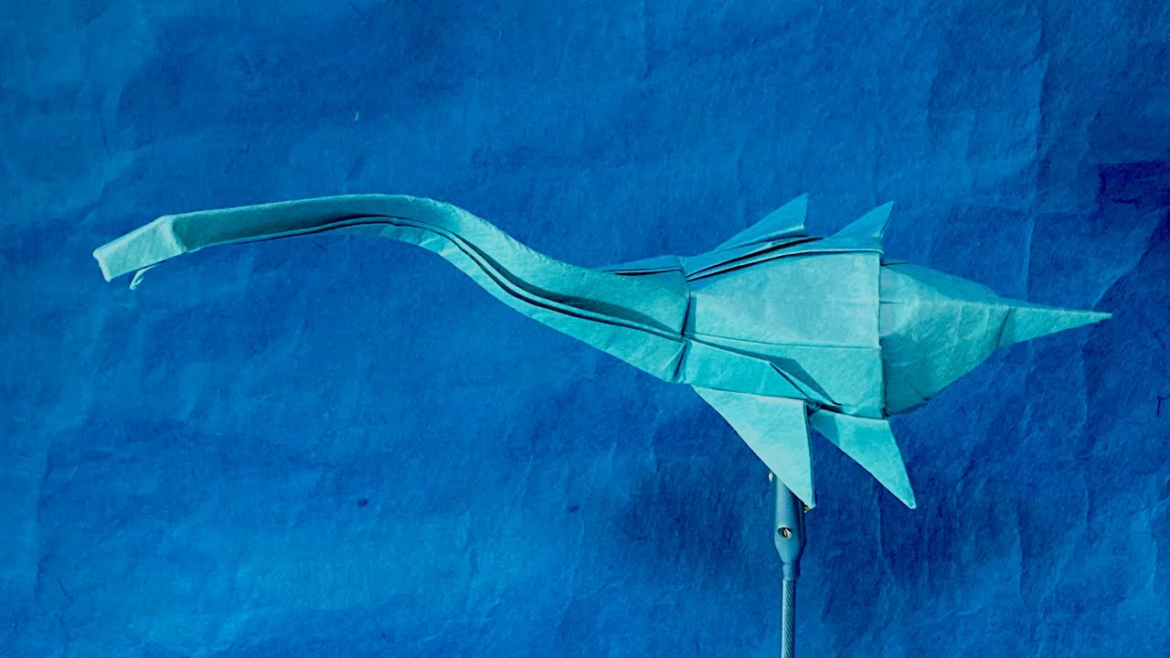 Origami Elasmosaurus How To Fold 折り紙 エラスモサウルスの折り方 Youtube