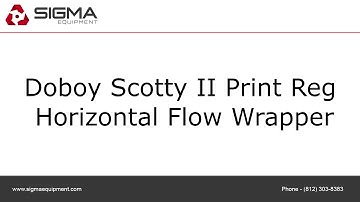 Doboy Scotty II Print Reg Horizontal Flow Wrapper