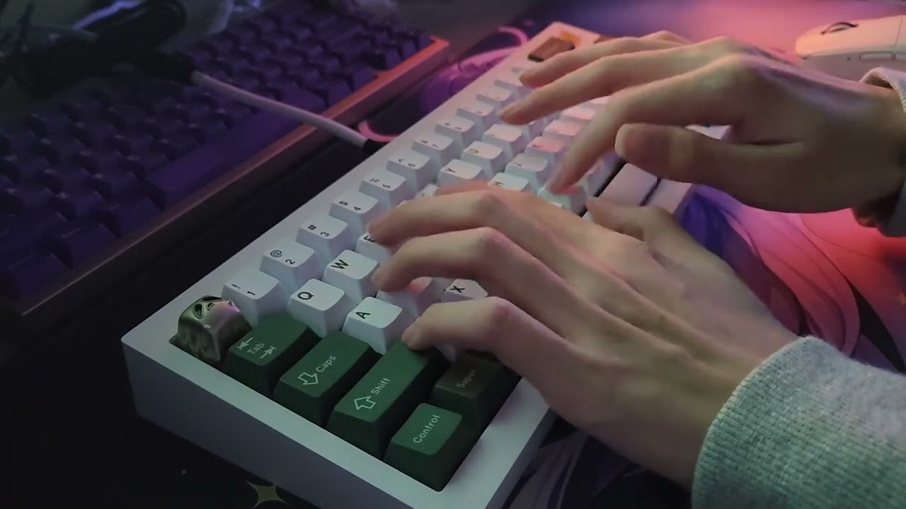 Mercury65 with BSUN Anya(Aniya) Switch Typing Test