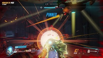 Reinhardt - Charge D.Va ult to safety and shield team - Overwatch Highlight