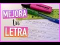 MEJORA TU LETRA: tips para escribir bonito y ordenado | Valeria Basurco