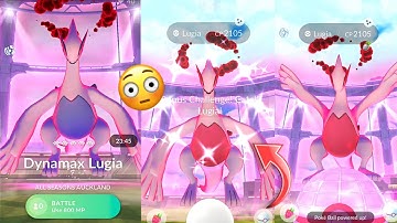 First Ever✨Shiny Dynamax Lugia On Raid Day In Dynamax pokemon in pokemon go.. 