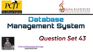 Relational Algebra Query | DBMS Question Set 43