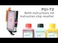 Refill Canon PGI-72 cartridge and chip resetter for Pixma Pro 10