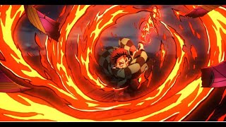 Demon Slayer Episódio 5 | 4 Temporada | Tanjiro Consegue usar ser HinoKami Kagura Igual a seu pai |