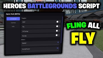[⭐BEST] Heroes Battlegrounds Script - *Fling All, Fly, ESP & More* ROBLOX