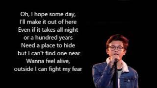 Justin - 'Lovely' - Blind Auditions - lyrics