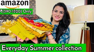 Everyday Summer Kurta Set Haul, Co-ords Set, Cotton Kurta Palazzo With Scarf, Hairband, Flared Kurti