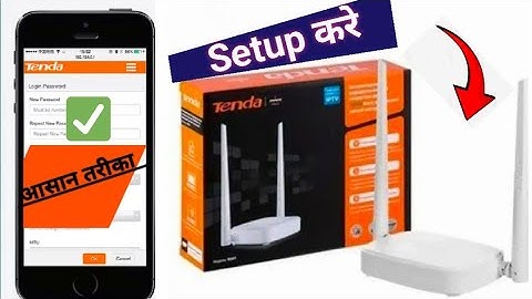 Tenda N301 wireless Wi-Fi router setup in Hindi|How to change wi-fi name and password #tenda #router