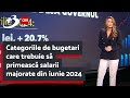 Categoriile de bugetari care trebuie să primească salarii majorate din iunie 2024