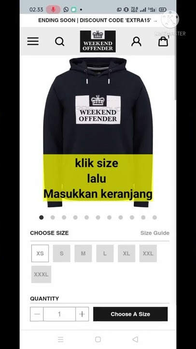 Tutorial Beli Barang di Weekend offender #shorts
