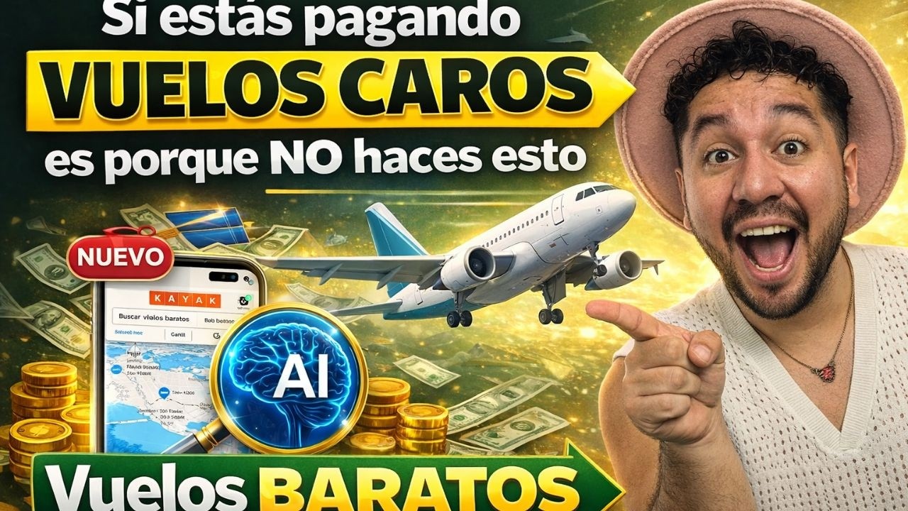 Si Pagas Vuelos Caros es Porque NO Haces Esto | Vuelos Baratos con KAYAK e IA
