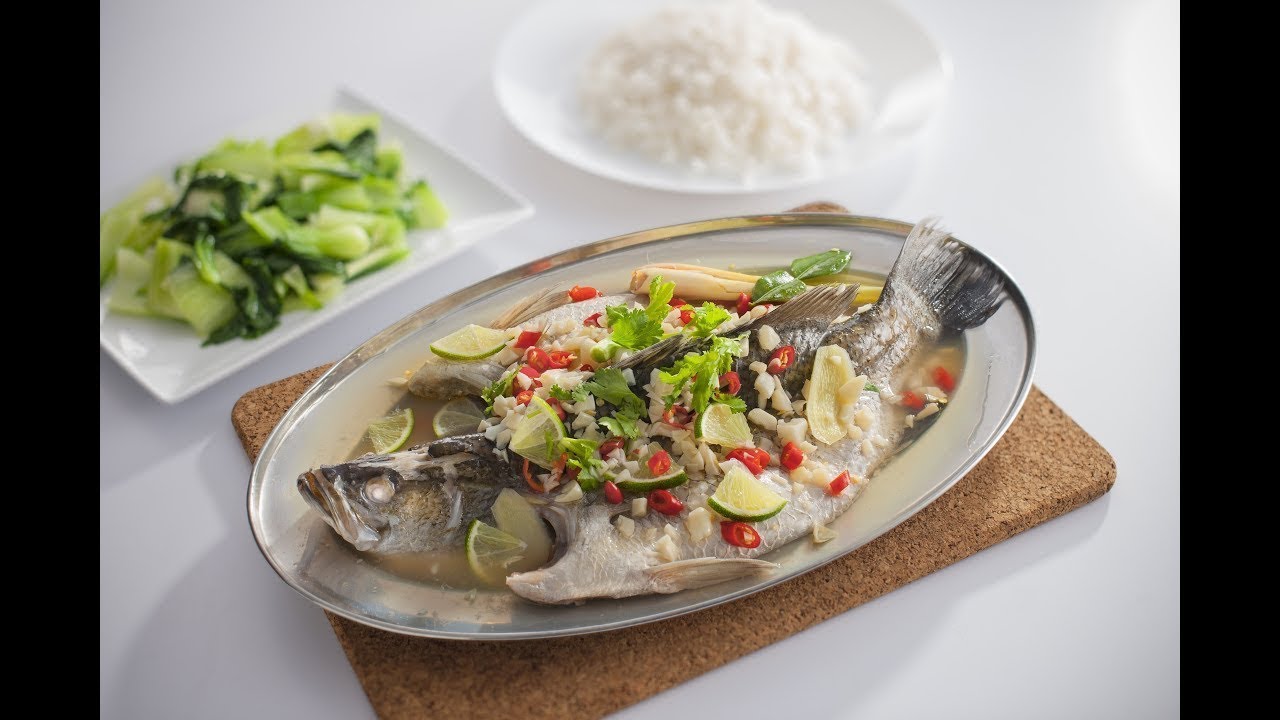 Resepi Ikan Siakap Steam | Fish Siakap Steam Ala Thai | Steam Fish