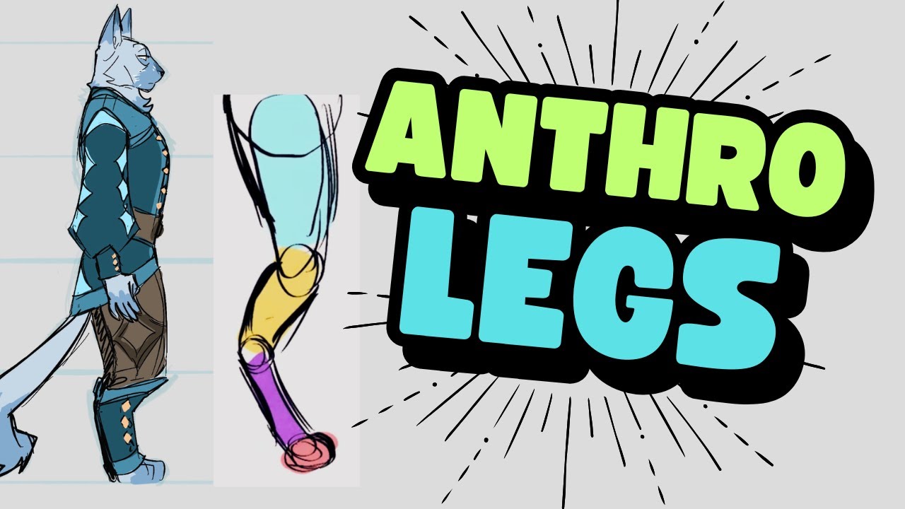 How to draw Animal Legs for Anthro Characters - YouTube