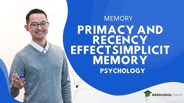Primacy and Recency Effects