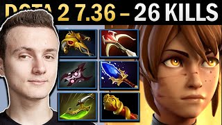 Marci Gameplay Miracle with 26 Kills and Basher - Dota 7.36