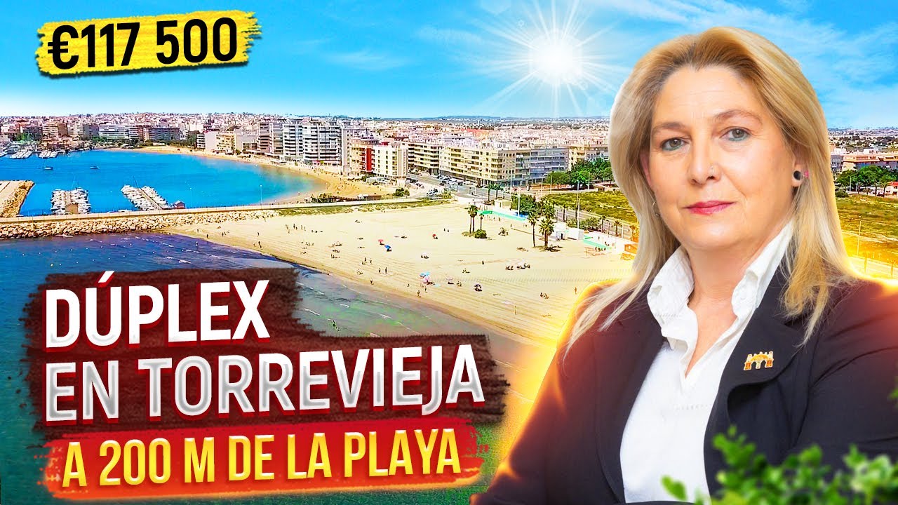 Dúplex en Torrevieja con 3 dormitorios a 200 m de la playa. Alegria inmobiliaria