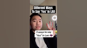 ‘Yes’ In Lao #learnlao