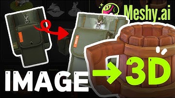 이미지 한 장 그대로 3D로 바꾸기!! I Convert 2D images to 3D in Meshy.AI