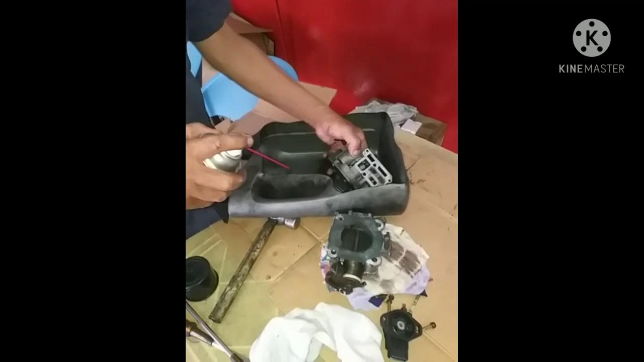 simple throttle body & servo cleaning.mitsu 4g92 matic glxi sagot sa