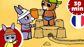 🏖️ Trotro à la plage fait un château de sable ! 🏖️ | Dessin Animé pour Bébé