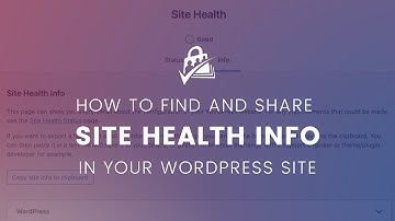 How to Locate Your Site Health Information in WordPress and Paid Memberships Pro