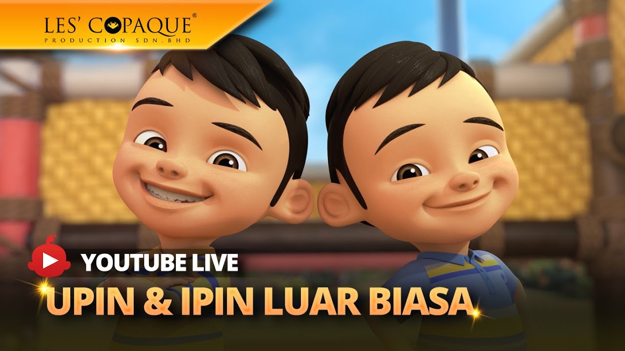 Upin Ipin Logo [LIVE] Kompilasi Episod Upin & Ipin 2024