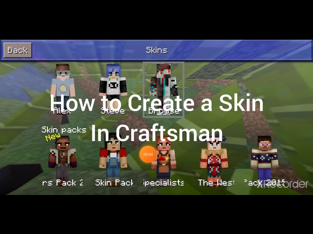 HOW TO CHANGE SKIN IN CRAFTSMAN 4, HOW TO CREATE SKIN IN CRAFTSMAN 4, CRAFTSMAN 4
