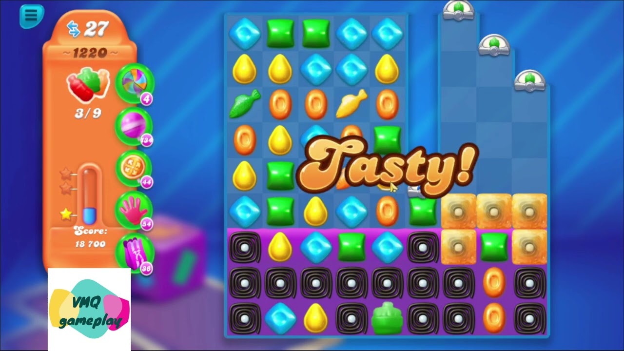 Candy Crush Soda Saga level 1220 gameplay