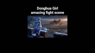 Donghua girl fights the monster army 🥶 #3danimation #cartoon #shorts