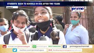 STUDENTS  BACK TO SCHOOLS  IN GOA   AFTER TWO YEARS screenshot 5