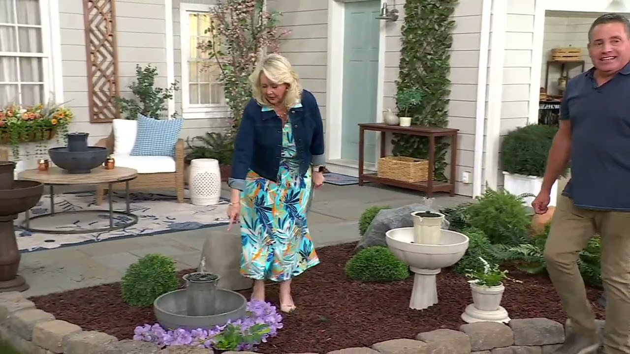 Bernini Bari 5-in-1 Cordless Fluted Fountain with Timer on QVC