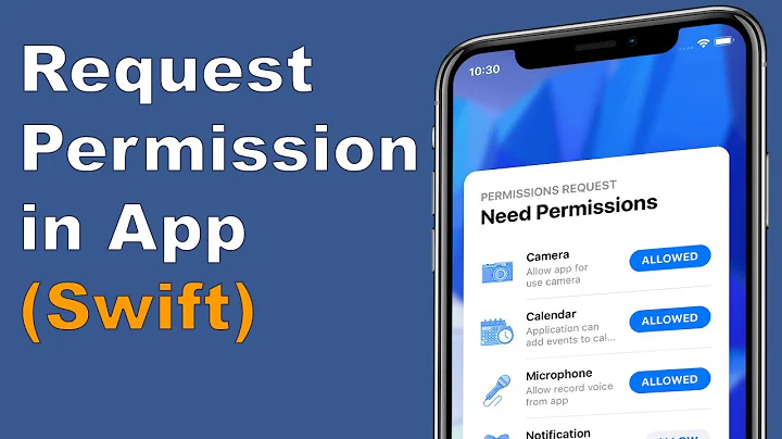 Request Permission in App (Swift 5) Xcode 11 - Beginners