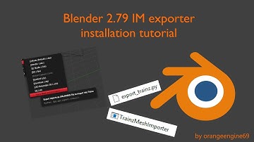how to install Trainz IM exporter for blender 2.79
