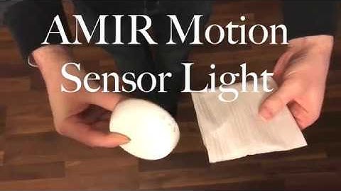 AMIR Motion Sensor Light (2 Pack) Promo Video