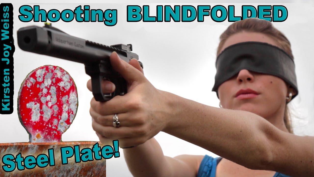 Shooting A Pistol BLINDFOLDED?? | Shooting Blindfolded Ep. 2