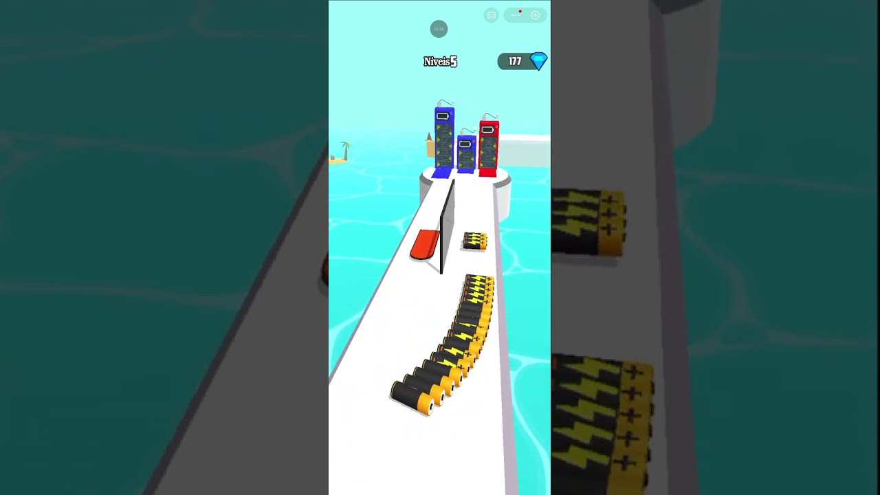 Joguinho das pilhas tive sorte