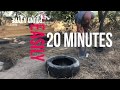 How to pound a tyre the easy way.